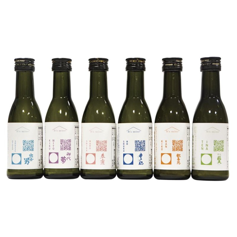 画像2: 奈良県有名酒蔵飲み比べ　【It's mine】 奈良酒180mlセット（６種類×各１本） (2)